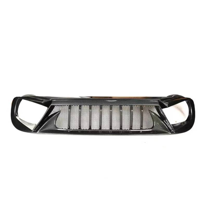 Auto Frontgrill Für Jeep Für Renegade 2016 2017 2018 2019 2020 2021 2022 2023 Renngrills Mattschwarzer Carbon-ABS-Kunststoffgrill Lufteinlass Styling Tuningteile Kühlergrill(19-23Carbon Printing) von KIFWGIH