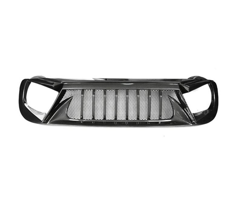 Auto Frontgrill Für Jeep Für Renegade 2016 2017 2018 Racing Grills Matt Schwarz Carbon Grille Lufteinlass Styling Außen Tuning Zubehör Teile Kühlergrill(16 18 Carbon Fiber Look) von KIFWGIH