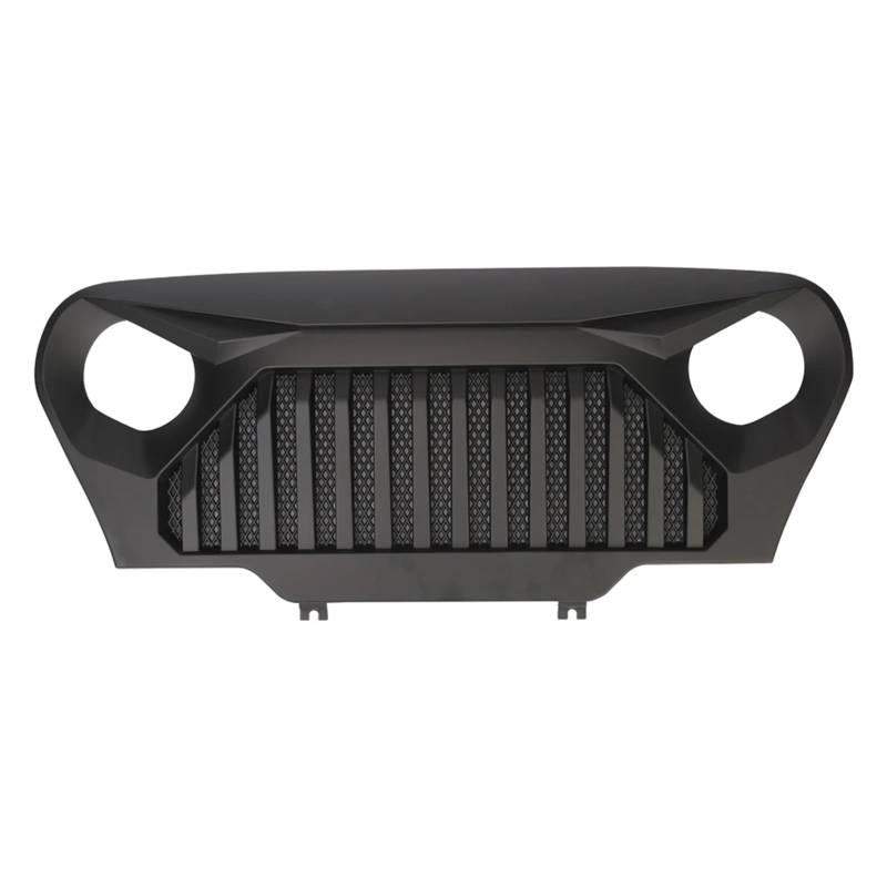 Auto Frontgrill Für Jeep Für Wrangler Für TJ 1997 1998 1999 2000 2001 2002 2003 2004 2005 2006 J282 Kühlergrill Mattschwarz Gittergrill ABS Kühlergrill von KIFWGIH