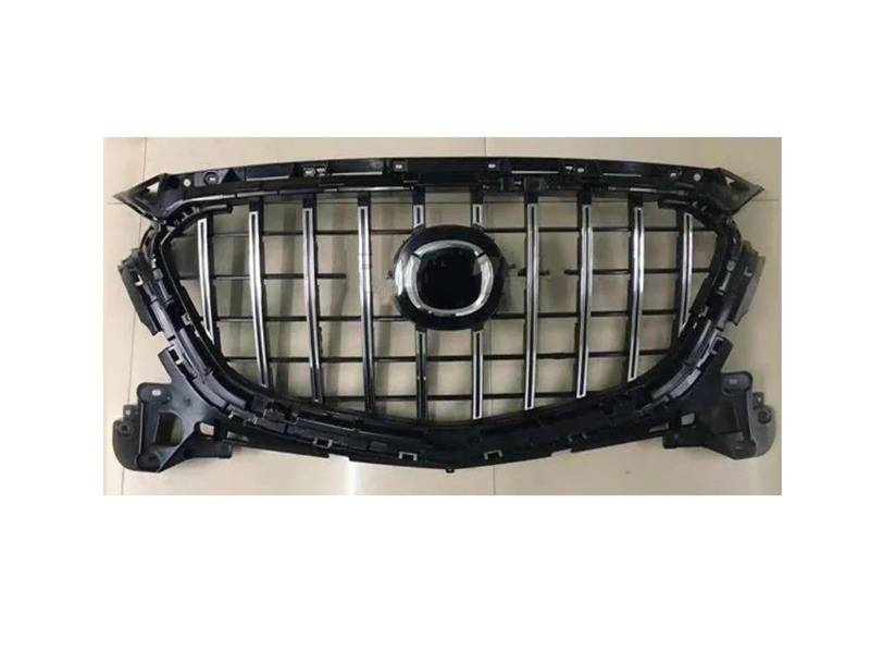 Auto Frontgrill Für Mazda 3 Für Axela 2017 2018 2019 Honeycomb Style Racing Grill Glanz Schwarz Frontstoßstangengrill Autozubehör Body Kit Kühlergrill(17-19 GTStyle) von KIFWGIH