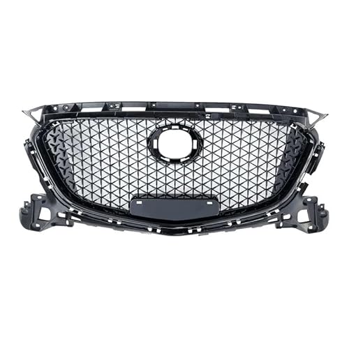 Auto Frontgrill Für Mazda 3 Für Axela 2017 2018 Honeycomb Style Auto Kühlergrill Racing Grills Obere Stoßstange Ansaughaube Kühler Body Kits Kühlergrill von KIFWGIH