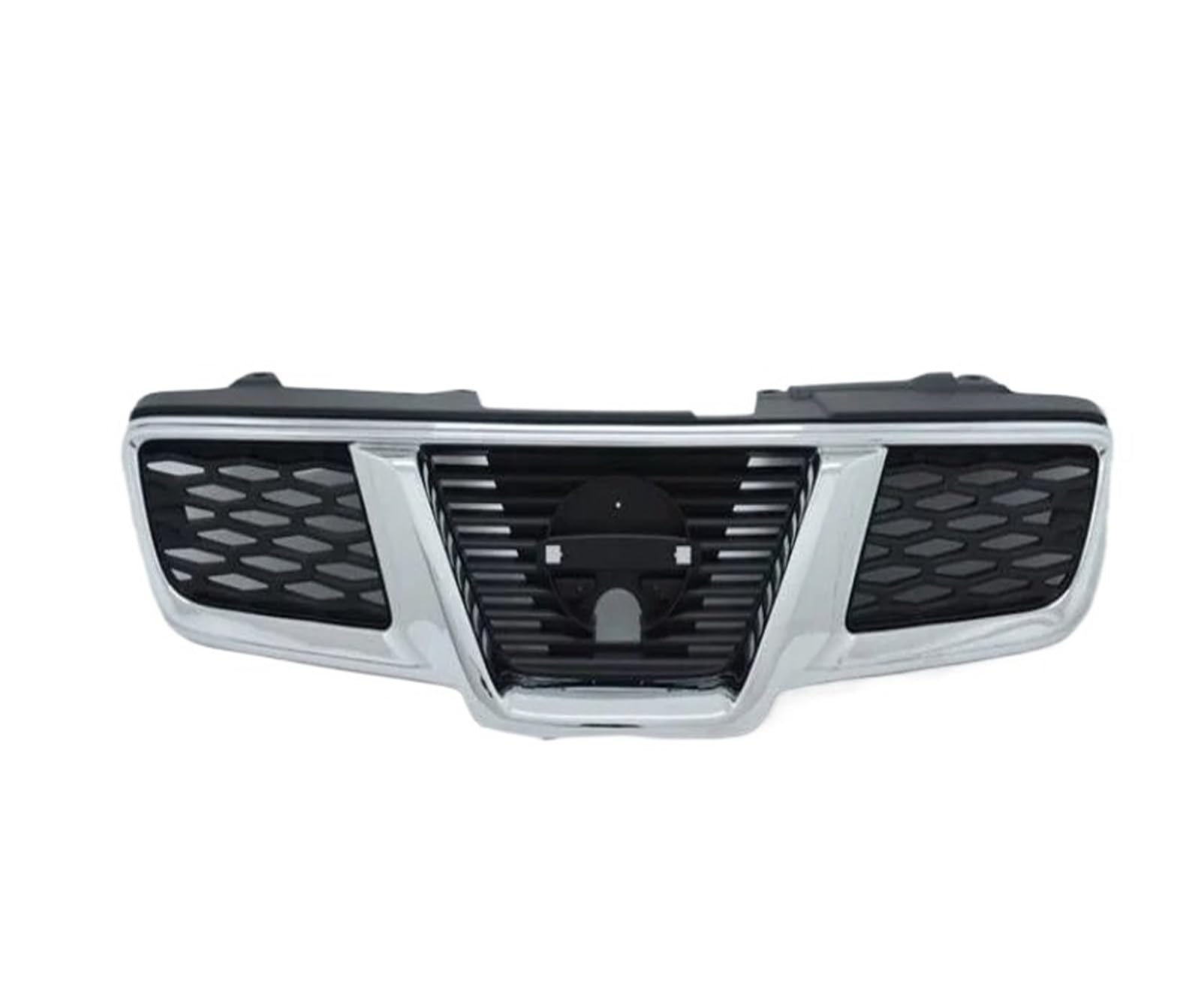 Auto Frontgrill Für Nissan Für Qashqai J10 2007 2008 2009 2010 2011 2012 2013 2014 Schwarz ABS Chrom Stoßfänger Mesh Grille Front Auto Grill Grill Kühlergrill(B) von KIFWGIH