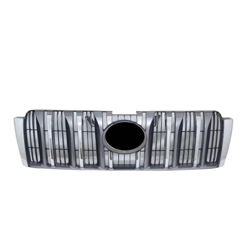 Auto Frontgrill Für Toyota Für Land Für Cruiser Für Prado 2010 2011 2012 2013 Frontschürze Grill Maske Kühlergrill Haube Trim Kühlergrill(Silber) von KIFWGIH