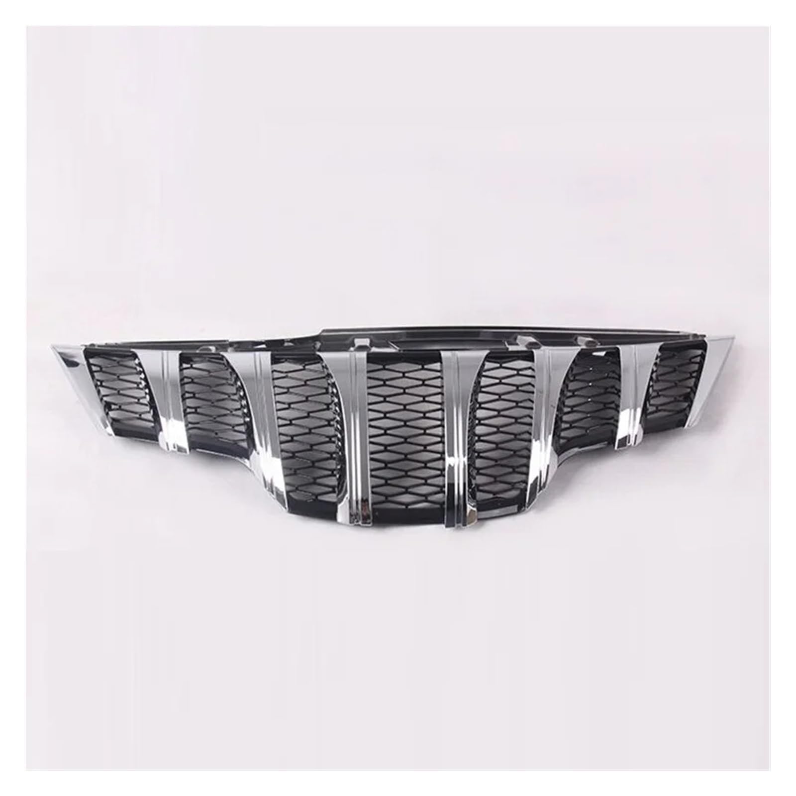 Auto Frontgrill Für Xtrail Für X-Trail T32 2014 2015 2017 2016 2018 Auto Racing Grills Abs Mesh Maske Stoßfänger Abdeckung Grille Grill Auto Teile Kühlergrill(Silber) von KIFWGIH