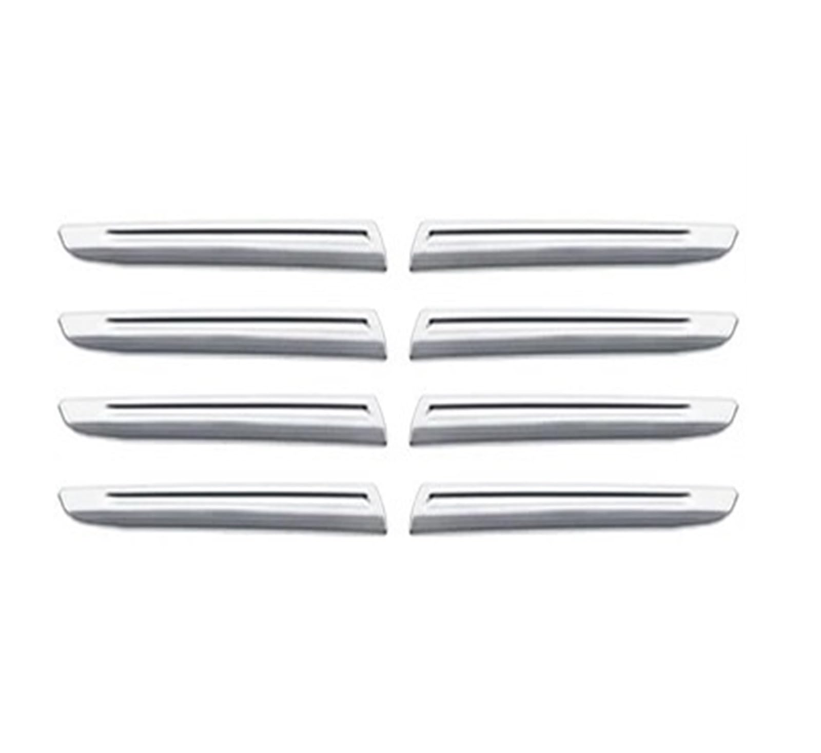 Auto Frontgrill Kühlergrill-Dekoration Chrom-Kit Außen-Upgrade-Zubehör Edelstahl Für Toyota Für Land Für Cruiser 300 LC300 2021 2022 2023 2024 Kühlergrill(Silver Brushed) von KIFWGIH