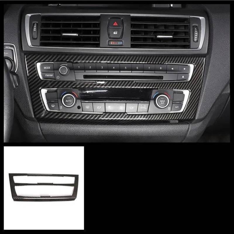 Auto Innenraum Für 1 2 Serie F20 F21 F22 F23 2012-2016 ABS Carbon Faser Konsole CD Panel Rahmen Dekorative AC Air Vents Abdeckung Aufkleber Trim Car Interieur(CD Panel 2) von KIFWGIH