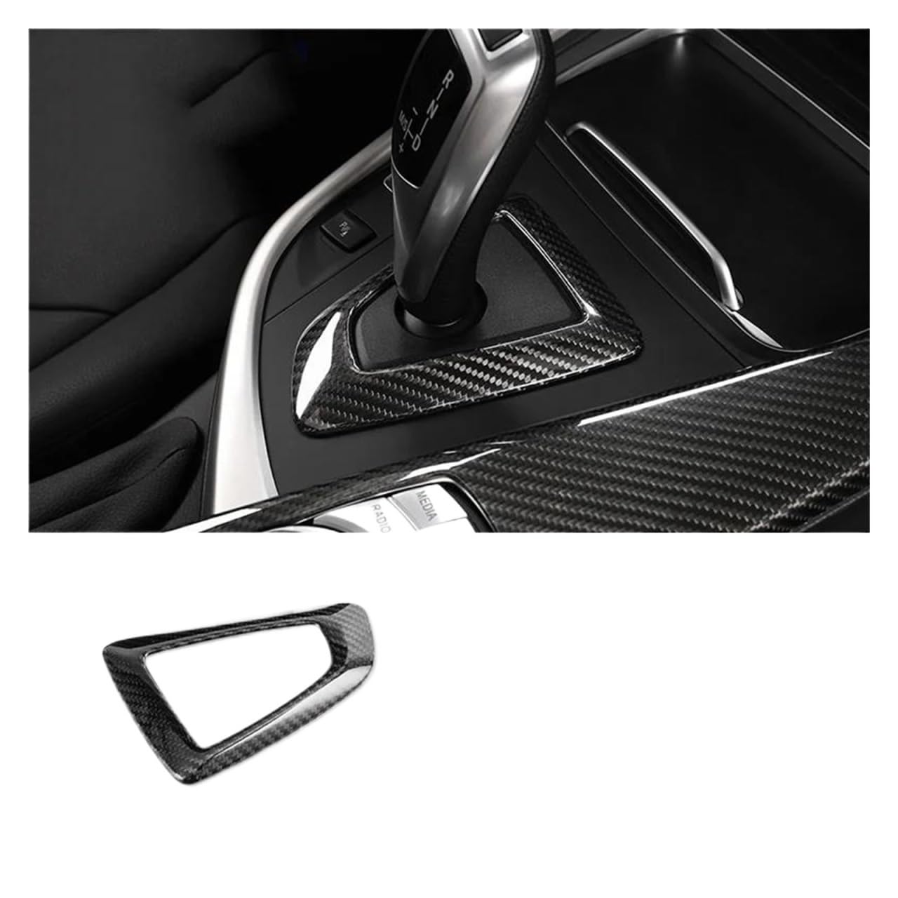 Auto Innenraum Für 3 4 Serie F30 F31 Für GT F32 F33 F36 2013-19 Real Carbon Fiber Center Control Panel Gangschaltung Panel Innen Türgriff Control Abdeckung Trim Car Interieur(5) von KIFWGIH