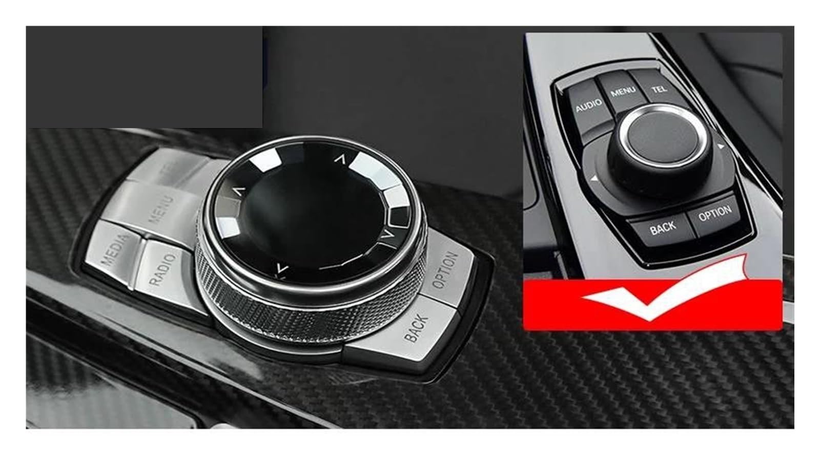 Auto Innenraum Für 5 6 7 Serie F10 F18 F11 F12 F13 F01 F02 2011-2017 Auto Center Control Kristall Multimedia Tasten Schalter Knopf Auto Abdeckung Aufkleber Car Interieur(CIC 7 Button) von KIFWGIH