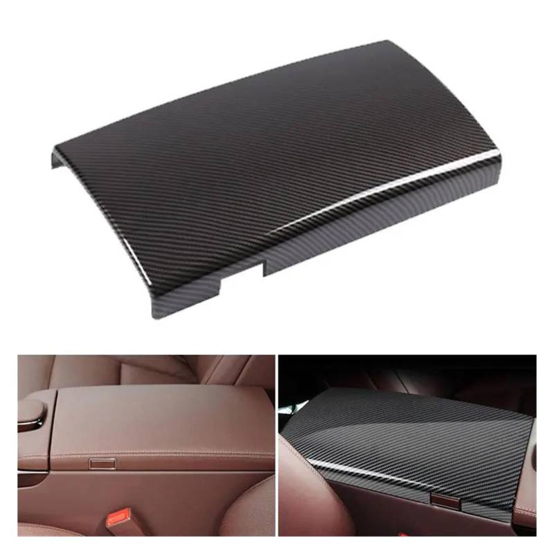 Auto Innenraum Für Benz S Klasse W221 W222 2008-2019 Auto Konsole Armlehne Box Telefon Abdeckung Zifferblatt Pad Trim Carbon Faser Korn Innen Zubehör Car Interieur(for 221) von KIFWGIH