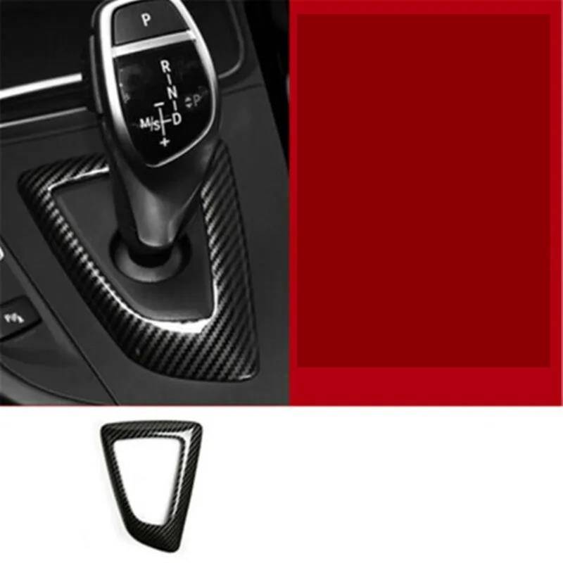 Auto Innenraum Für F20 F30 F10 F32 F25 Für X5 F15 Für X6 F16 Innenzubehör Carbonfaser-Stil Schalthebelgriff Hülsenknopfabdeckung Aufkleber Car Interieur(5) von KIFWGIH