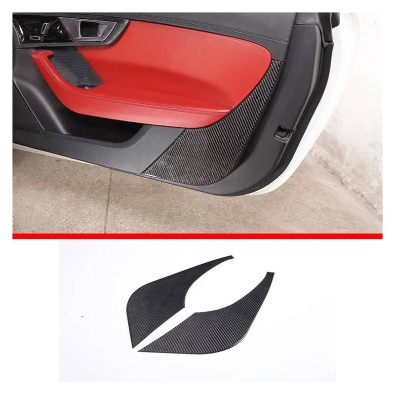 Auto Innenraum Für Jaguar Für F-Type 2013-2022 Weiche Carbon Faser Innen Modifikation Center Control Trim Streifen Tür Trim Aufkleber Auto Zubehör Car Interieur(6) von KIFWGIH