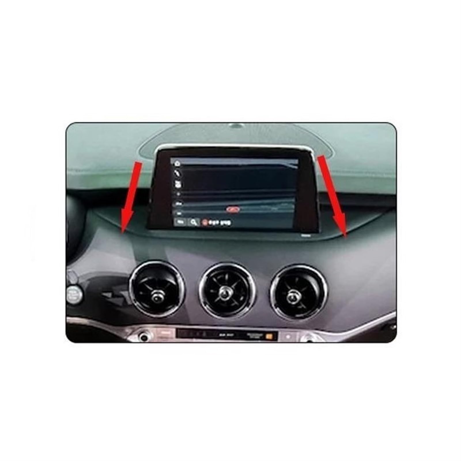 Auto Innenraum Für Kia Für Stinger 2017 2018 2019 2020 2021 2022 Zentrale Dashboard GPS Navigation Navigator Display Player Dekorative Rahmen Abdeckung Car Interieur(B Type) von KIFWGIH