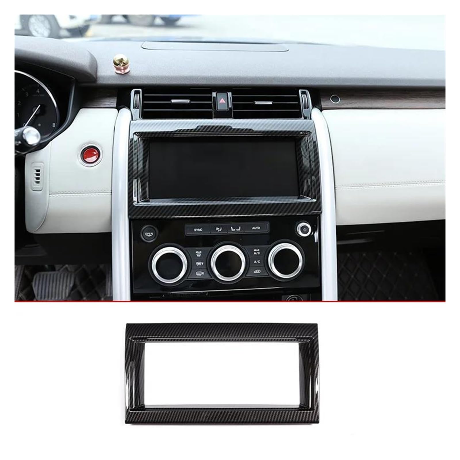 Auto Innenraum Für Land Für Rover Für Discovery 5 Für LR5 L462 2017-2020 ABS Auto Interior Center Control Navigation Dekorative Rahmen Car Interieur(2) von KIFWGIH