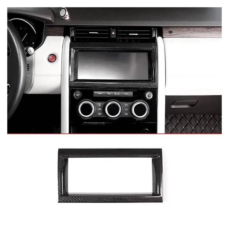 Auto Innenraum Für Land Für Rover Für Discovery 5 Für LR5 L462 2017-2020 ABS Auto Interior Center Control Navigation Dekorative Rahmen Car Interieur(Real Carbon Fiber) von KIFWGIH