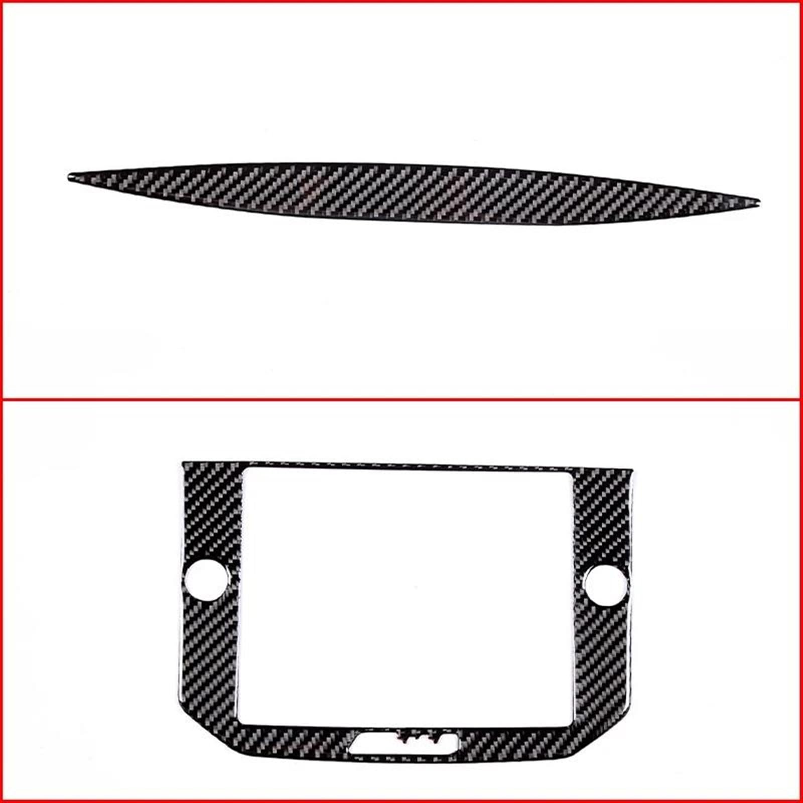 Auto Innenraum Für Maserati Für Ghibli III (M157) 2014-2015 LHD Auto Zentrale Steuerung Navigation Bildschirm Dekoration Rahmen Weiche Carbon Faser Zubehör Car Interieur(5) von KIFWGIH