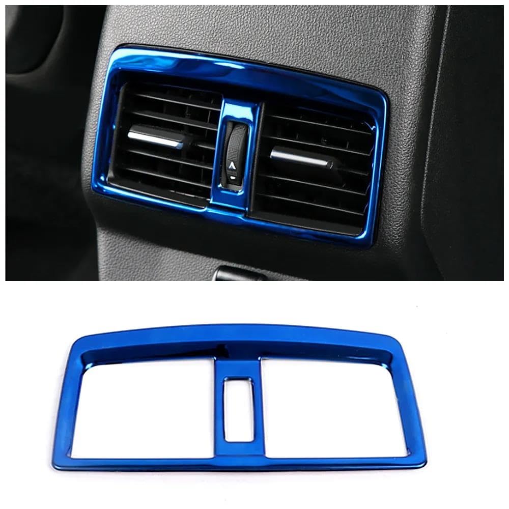 Auto Innenraum Für QM6 Für Koleos 2017 2018 2019 2020 Blaue Farbe Edelstahl Center Console Dashboard Schutz Rahmen Abdeckung Trim Car Interieur(3) von KIFWGIH