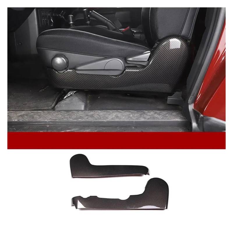 Auto Innenraum Für Toyota Für FJ Für Cruiser 2007-2021 ABS Carbon Fiber Center Control Dashboard Lenkrad Tür Dekoration Aufkleber Auto Zubehör Car Interieur(Style 16) von KIFWGIH