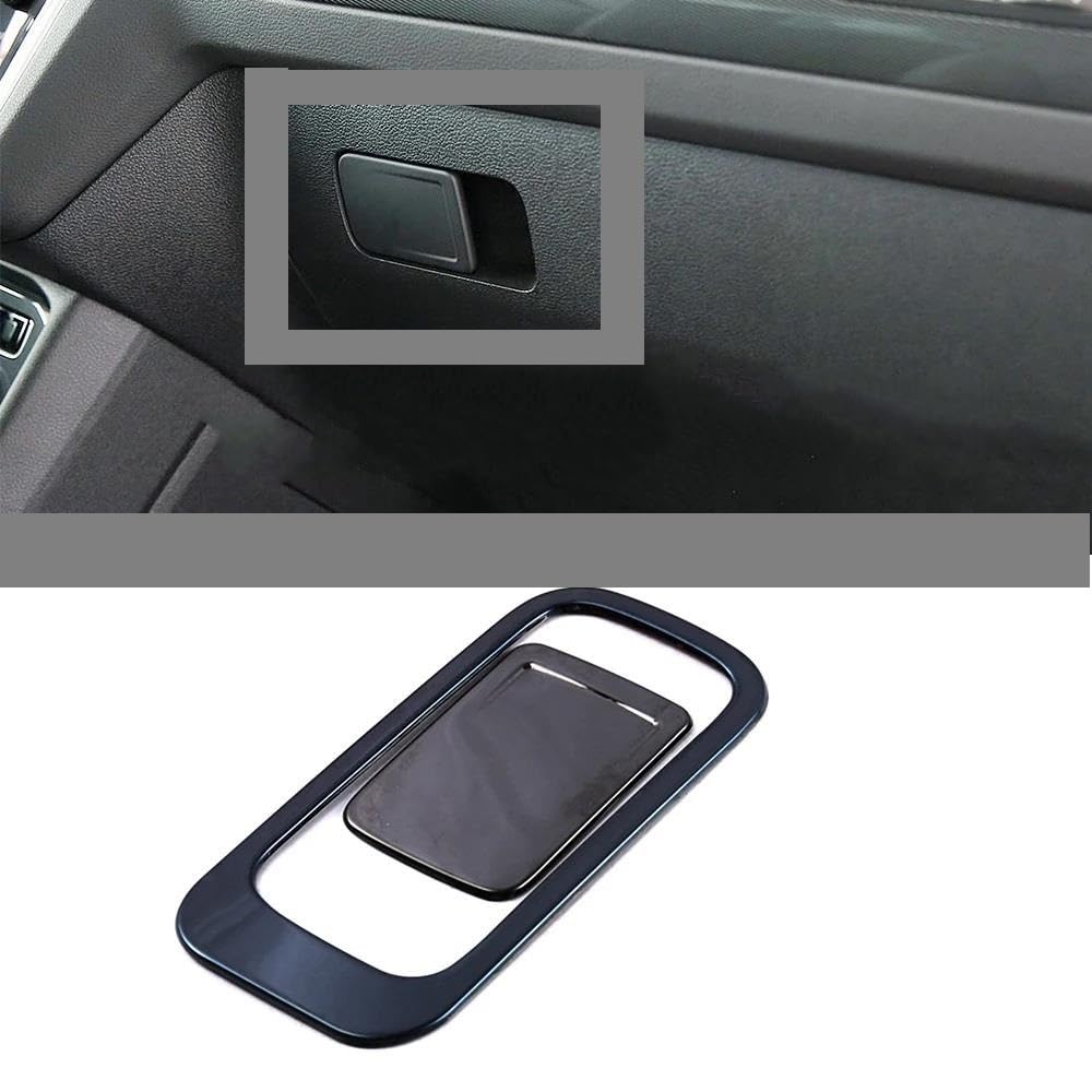 Auto Innenraum Für VW Für Tiguan Für MK2 2017-2019 Zentrale Konsole Scheinwerfer Fenster Lift Handschuh Lagerung Box Schalter Rahmen Trim Schwarz Aufkleber Car Interieur(Style 8) von KIFWGIH