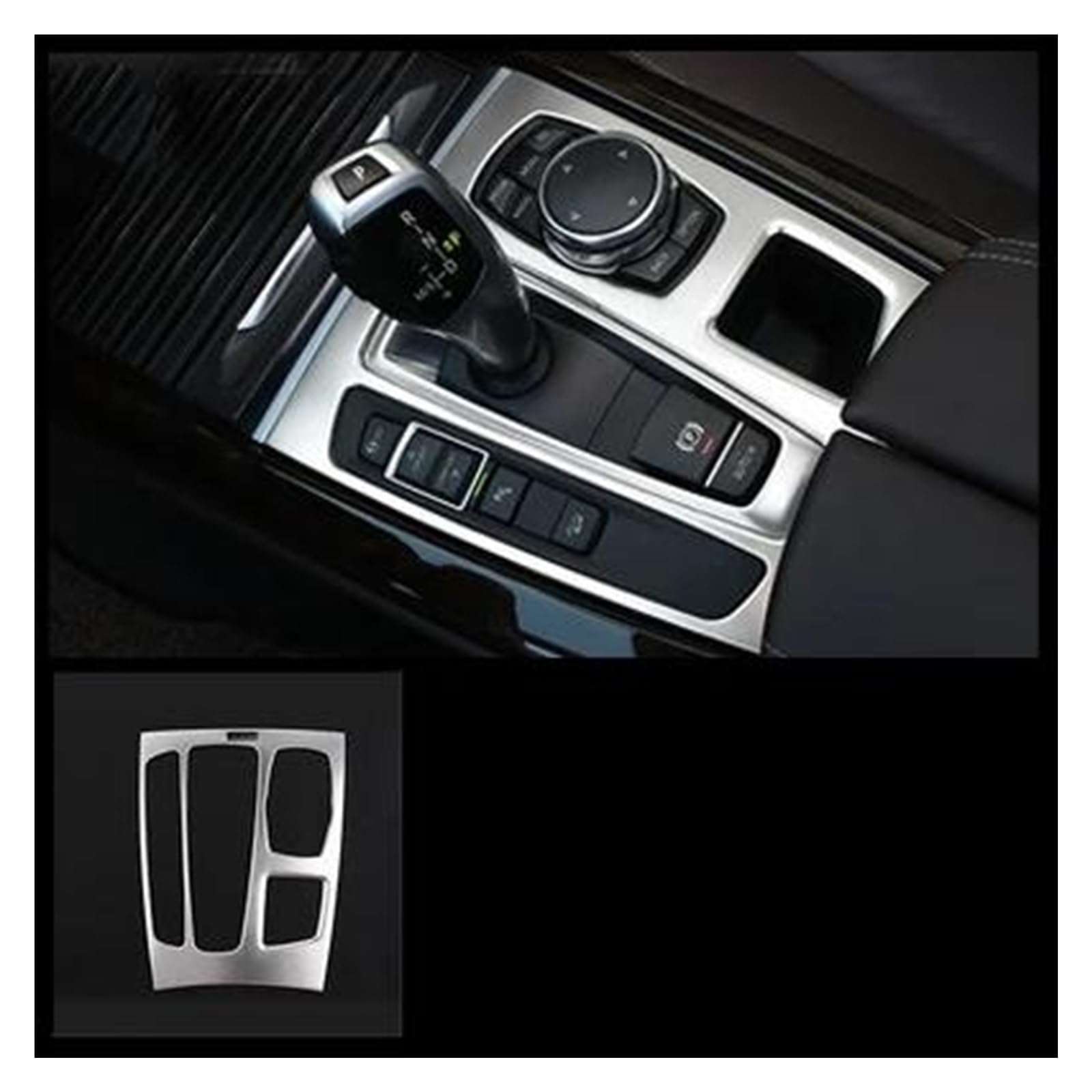 Auto Innenraum Für X5 F15 Für X6 F16 LHD Konsole CD Panel AC Outlets Rahmen Trim Stereo Lautsprecher Abdeckung Türklinke Dekoration Aufkleber Car Interieur(Gearshift Frame) von KIFWGIH