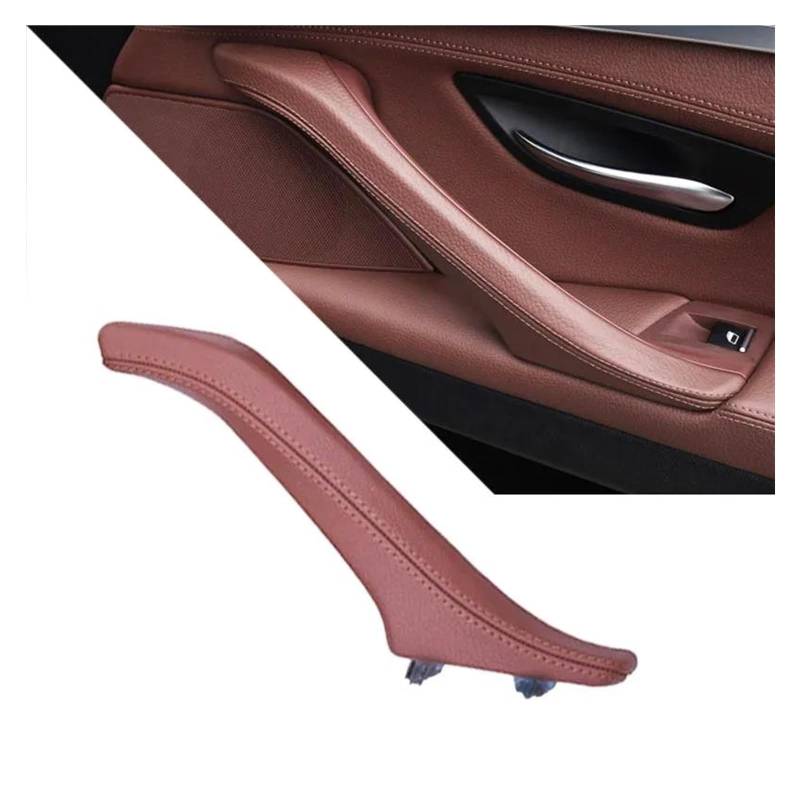 Auto Innenraum Innentürgriff Aus Leder Für Beifahrertür Für 5er F10 F11 F18 520i 523i 525i 528i 535i 2010–2017 LHD RHD Car Interieur(Brown Right) von KIFWGIH