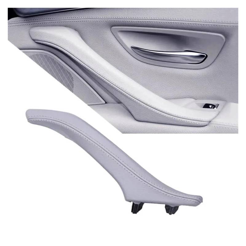 Auto Innenraum Innentürgriff Aus Leder Für Beifahrertür Für 5er F10 F11 F18 520i 523i 525i 528i 535i 2010–2017 LHD RHD Car Interieur(Gray Right) von KIFWGIH