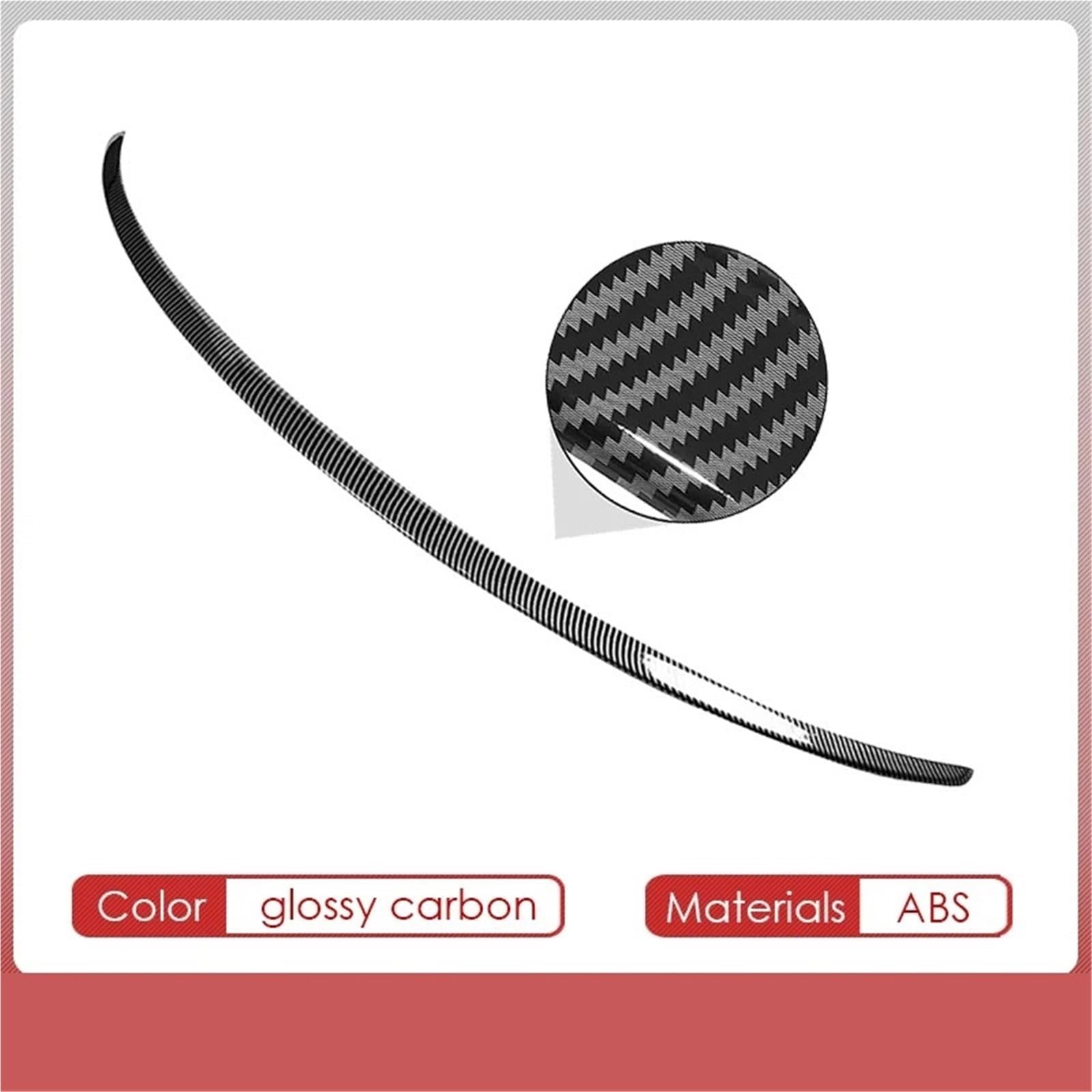 Auto Spoiler Wing Für Tesla Für Modell Y/3 2017-2024 Spoiler Zubehör Spoiler Flügel ABS Material(C Glossy Carbon) von KIFWGIH