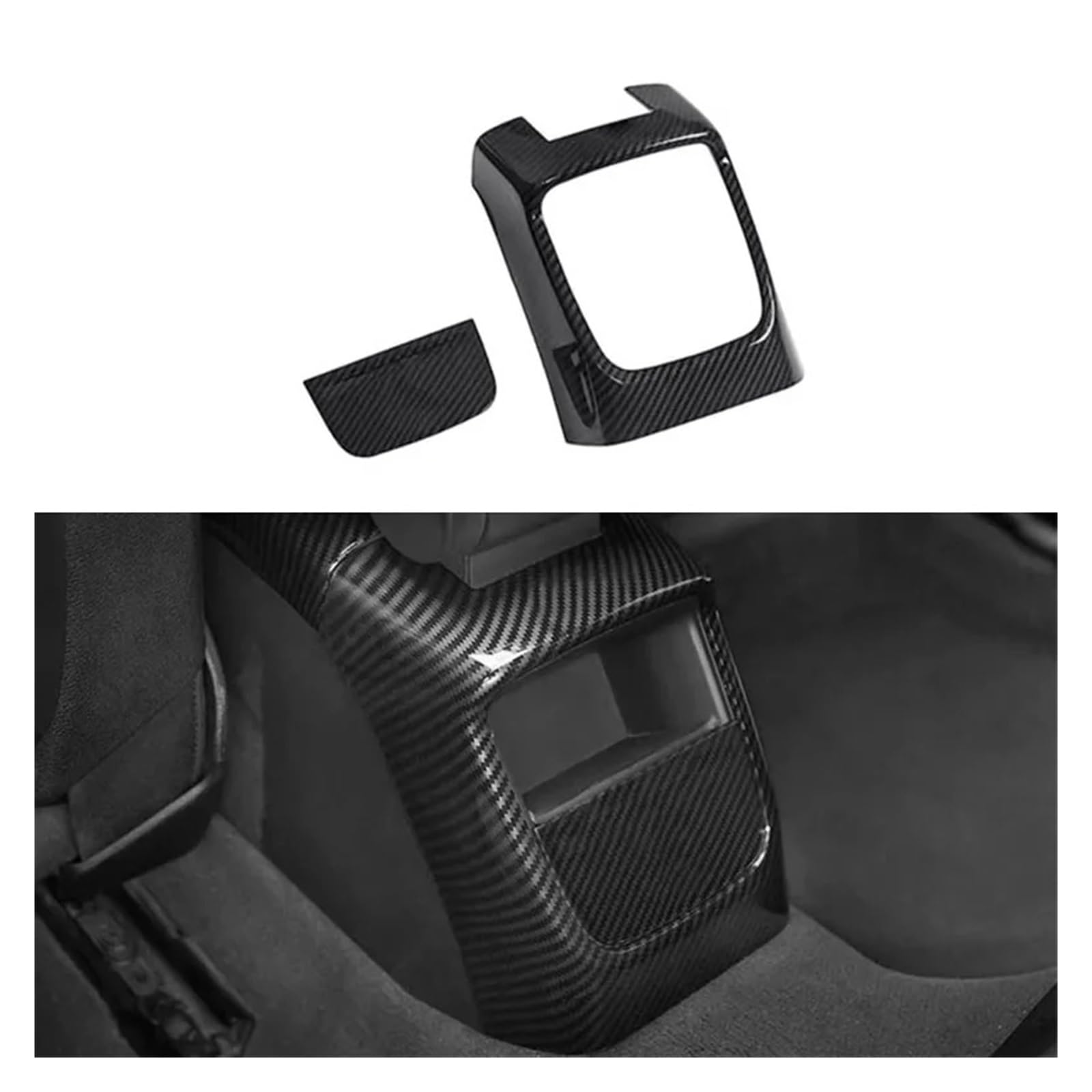 Auto Zubehör Innenraum Für A3 8V 2014 2015 2016 2017 2018 Auto Center Konsole Modifizierter Innenraum Carbon Fiber Trim Streifen Shift Header Shell Abdeckung Pull Griff Tür Interieur Dekor(Style F) von KIFWGIH