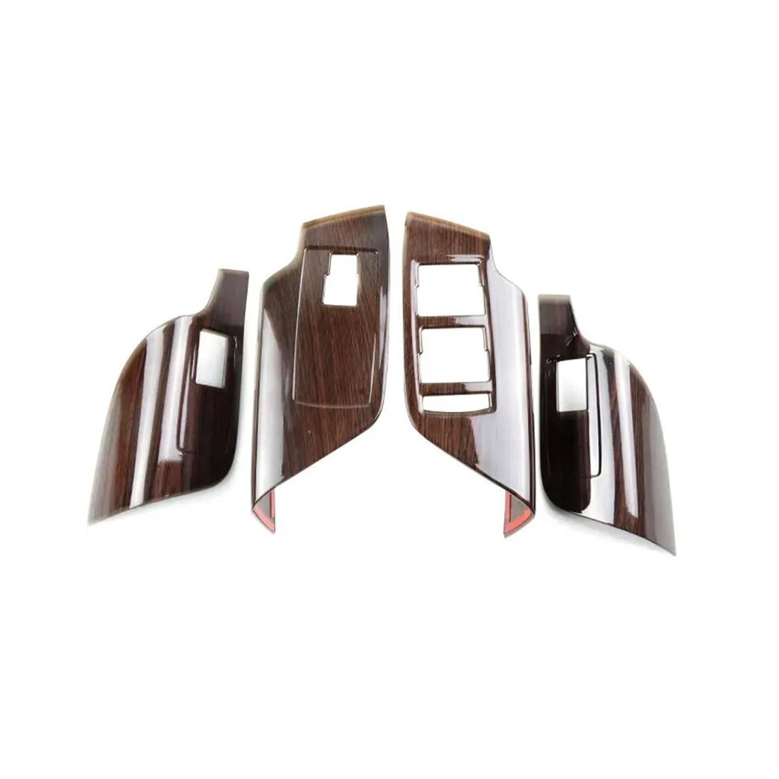 Auto Zubehör Innenraum LHD Für Buick Für Regal 2009 2010 2011 2012 2013 2014 2015 2016 Auto Innentür Fensterheber Schalter Taste Panel Rahmen Abdeckung Trim Interieur Dekor(Mahogany Style) von KIFWGIH