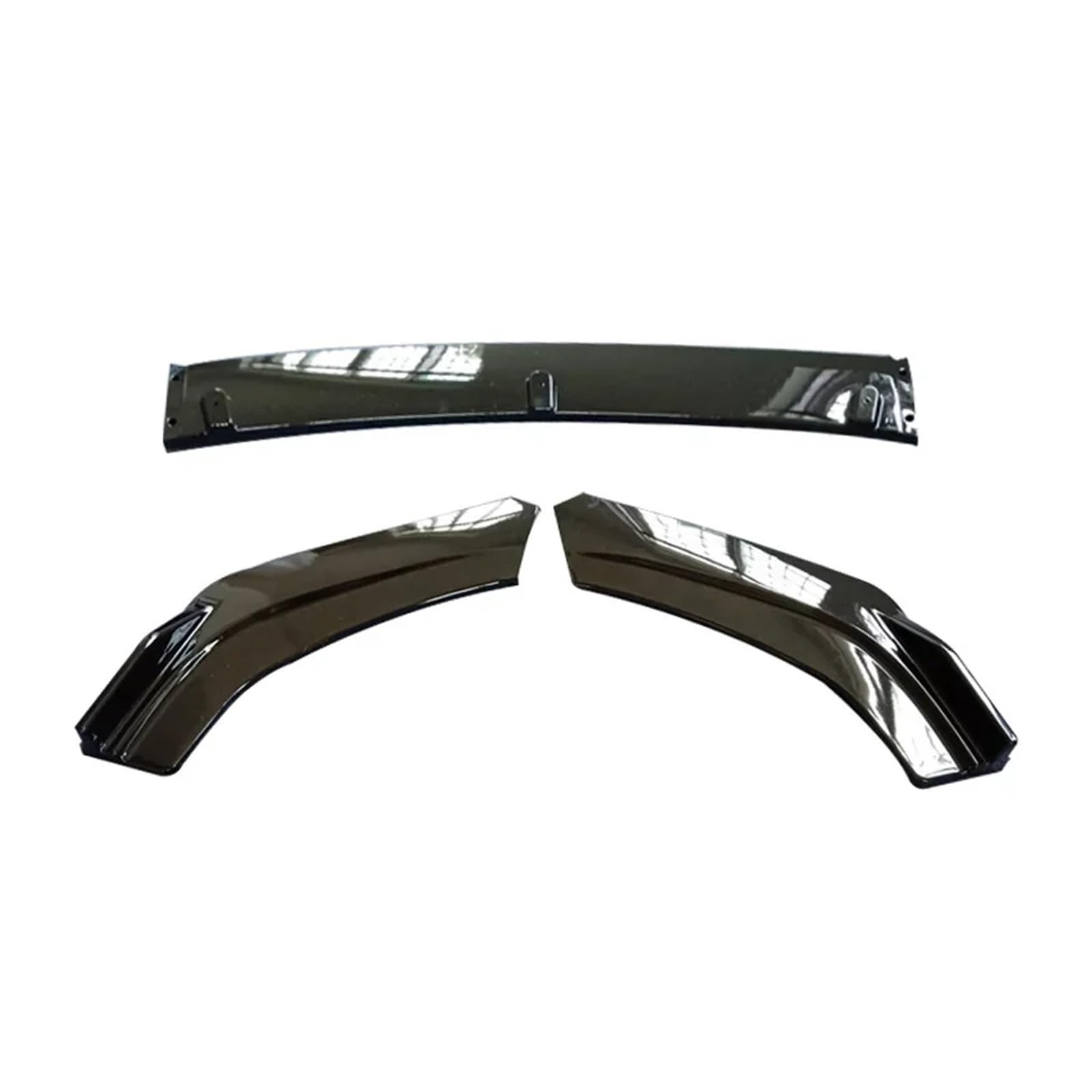 Für A6 C8 Splitter Schutz Platte Lip 2019 2020 2021 2022 2023 Frontschürze Spoiler Glänzend Schwarz Typ DH Körper Kit Röcke Auto-Frontspoiler Front Spoiler Lippe(Gloss Black) von KIFWGIH