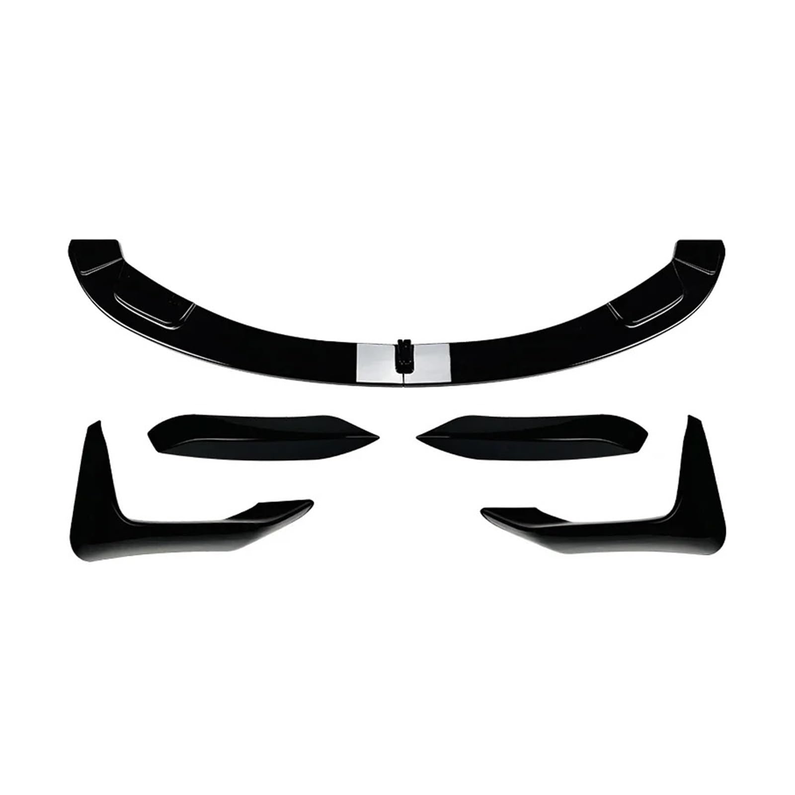 Für F80 F81 F82 F83 Für M3 Für M4 2013-15 16 17 2018 Auto Vordere Stoßstange Lip Spoiler Splitter Stoßstange Canard Lip Splitter Body Kit Von ABS Auto-Frontspoiler Front Spoiler Lippe(Gloss Black Set von KIFWGIH