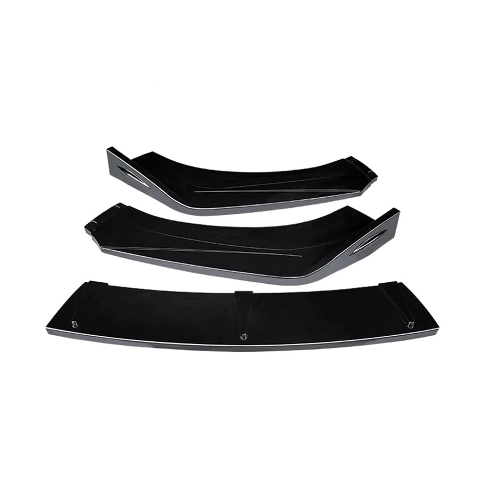 Für Für X1 E84 2011-2015 Auto Front Stoßstange Splitter Lip Body Kit Spoiler Diffusor Deflektor Zubehör Carbon Faser Look ABS Auto-Frontspoiler Front Spoiler Lippe(Gloss Black) von KIFWGIH