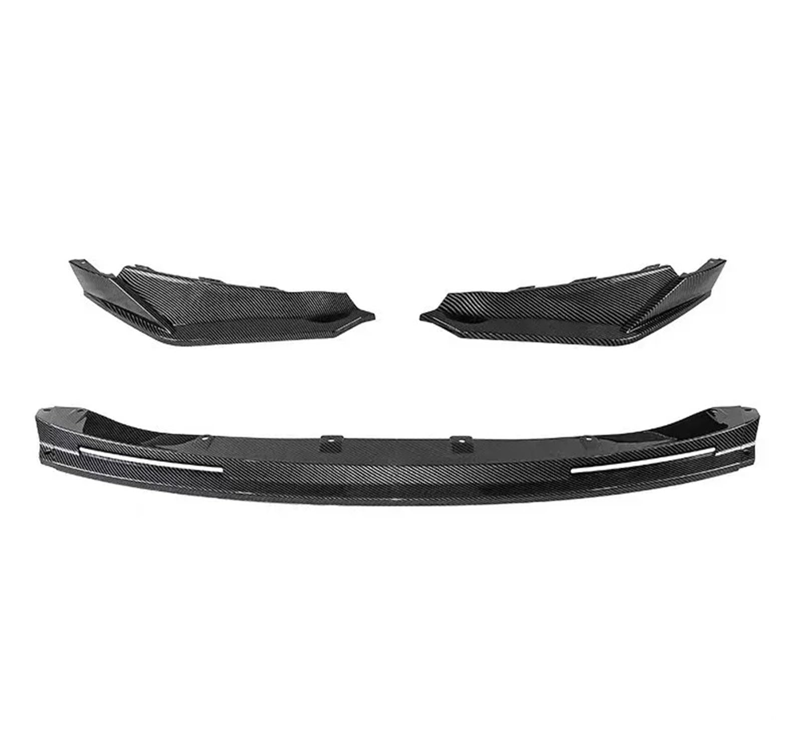 Für G80 Für M3 Für M4 G82 2021 2022 2023+ Glanz Schwarz Frontschürze Lip Spoiler Diffusor Splitter Körper Kit Schürzen Abdeckung Schutz Trim Auto-Frontspoiler Front Spoiler Lippe(Carbon Look) von KIFWGIH