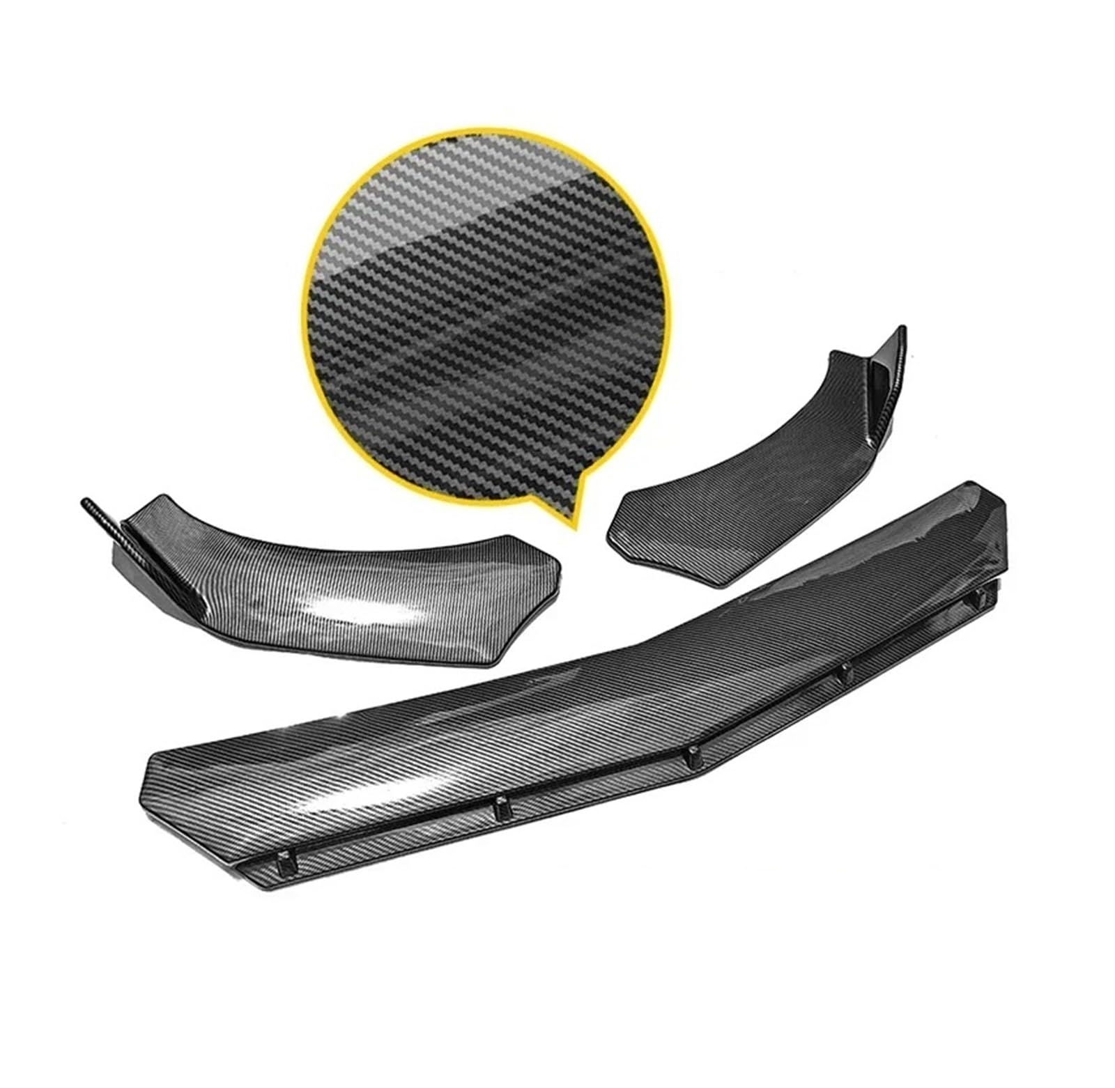 Für HAVAL Für H6 Für H4 Splitter Carbon Malerei Frontschürze Spoiler Diffusor Rock Körper Kit Lip Auto-Frontspoiler Front Spoiler Lippe(Carbon Painting) von KIFWGIH