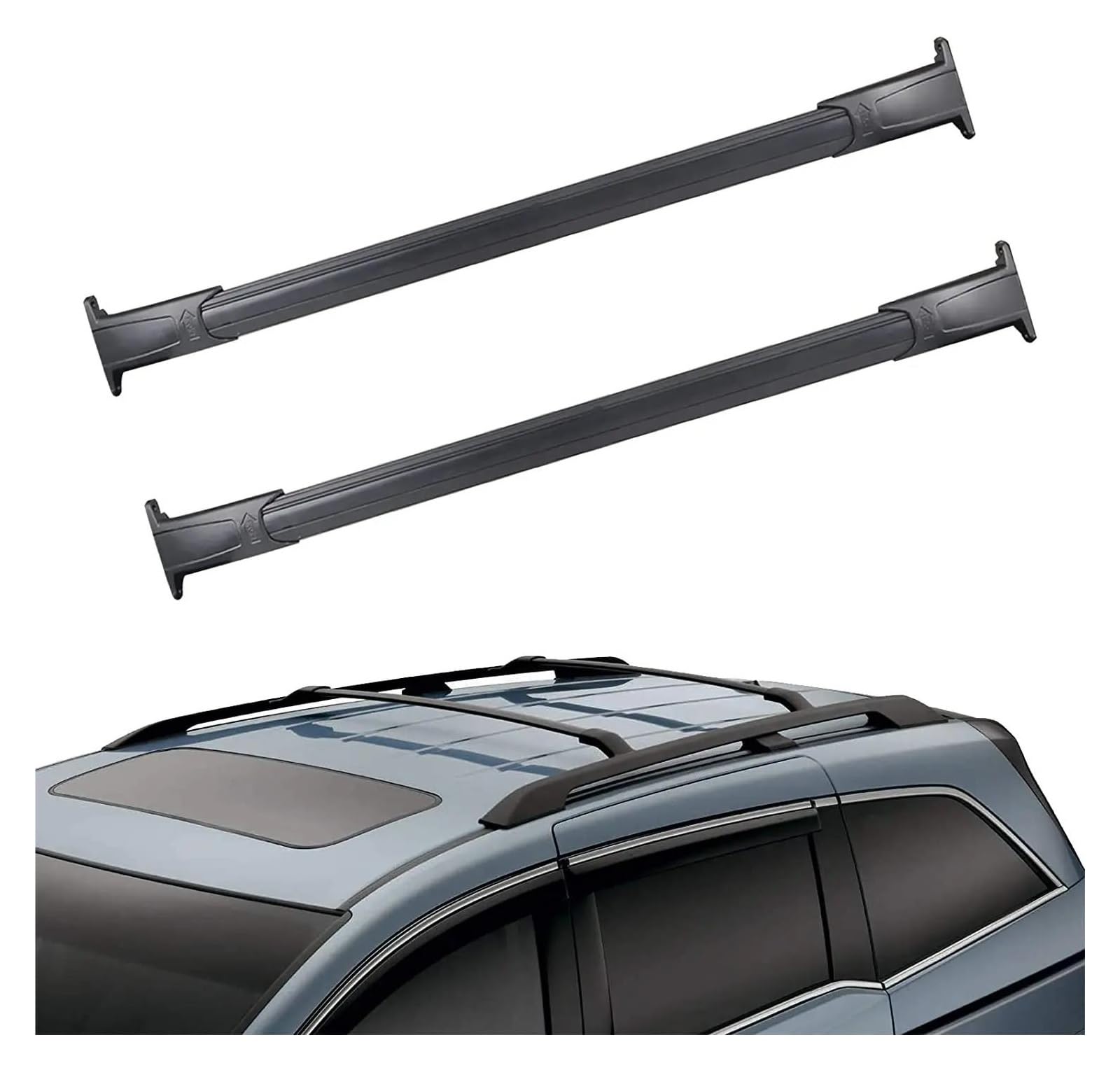 Gepackträger Für Cadillac Für Escalade 2015 2016 2017 2018 2019 Autodachträger Aluminium Querträger Querträger 70 Kg 150LBS Dachgepäckträger von KIFWGIH