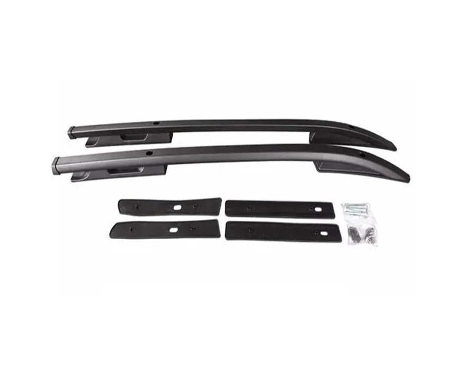 Gepackträger Für Mitsubishi L200 Für Triton 2007-2024 Dachträger Schienen Bar Gepäckträger Bars Obere Querstange Rack Schienenboxen Aluminiumlast Dachgepäckträger(Schwarz) von KIFWGIH