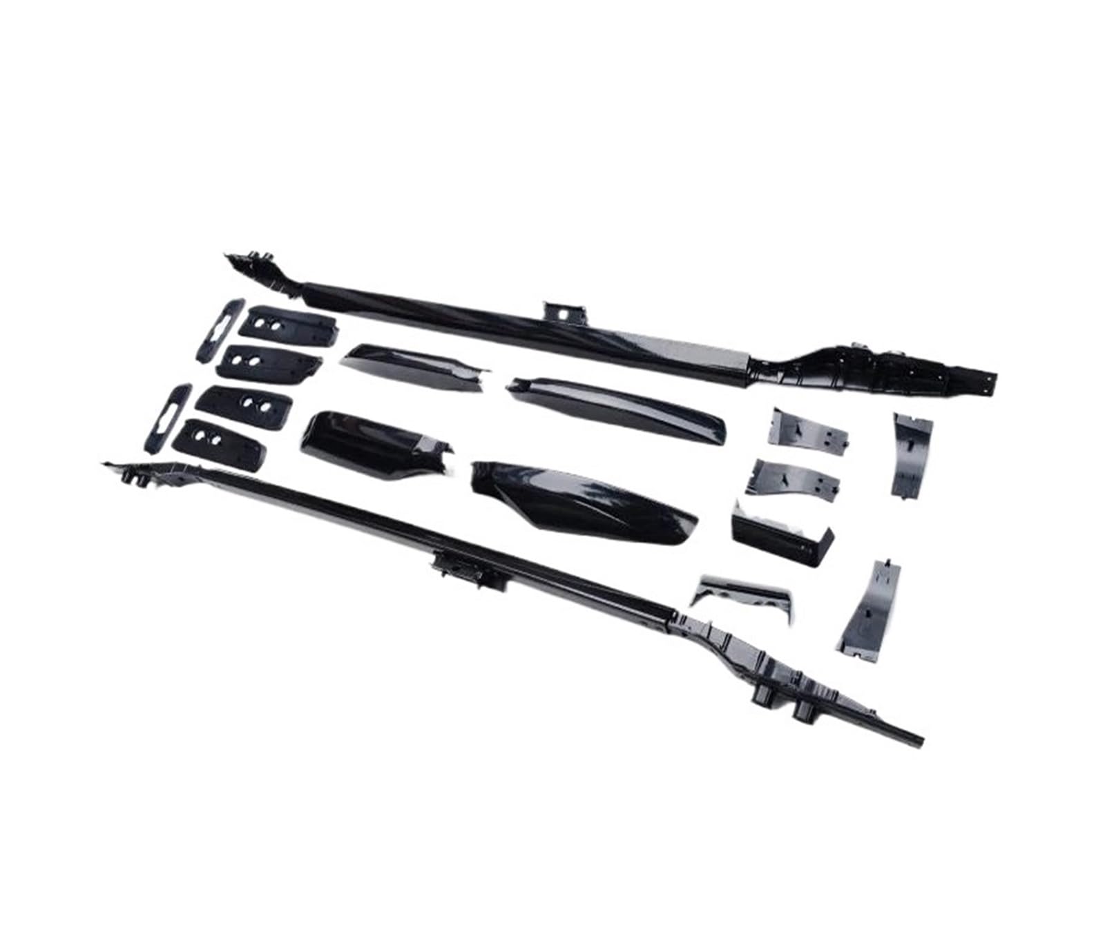 Gepackträger Für Toyota Für Land Für Cruiser 200 Für Prado 150 Lc150 LC200 2008-2019 2020 2021 2022 Aluminium Legierung Top Gepäck Rack Körper Kit Modifikation Dachgepäckträger(10-2021 150 Black) von KIFWGIH