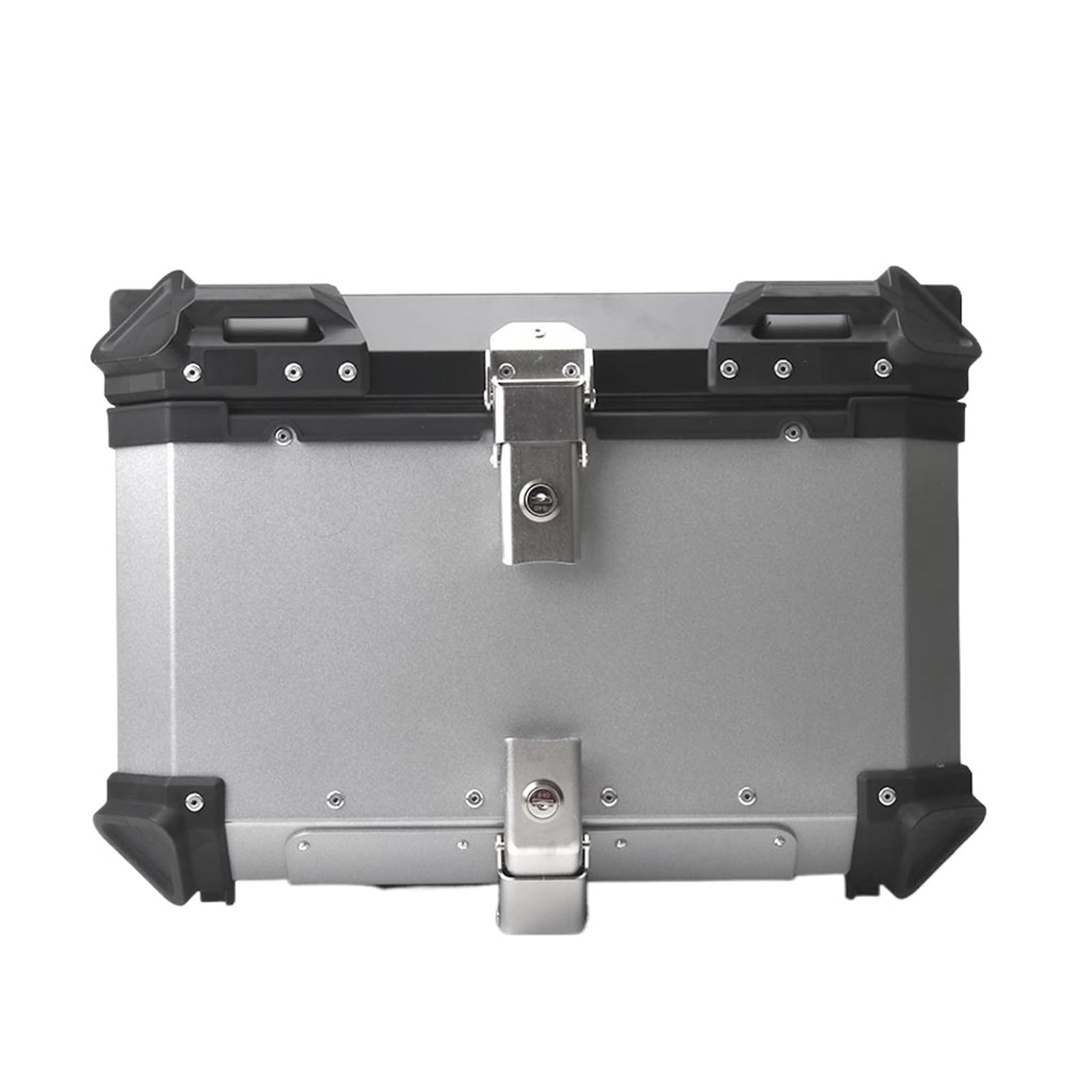 Gepäckträger Hinten Für 800MT Für CF 800 MT Motorrad Stamm Top Box Seite Gepäck Fall Pannier Rack Rahmen Hinten Helm Topcase Unterstützung Zubehör Gepäckträger(55L Topcase Silver) von KIFWGIH