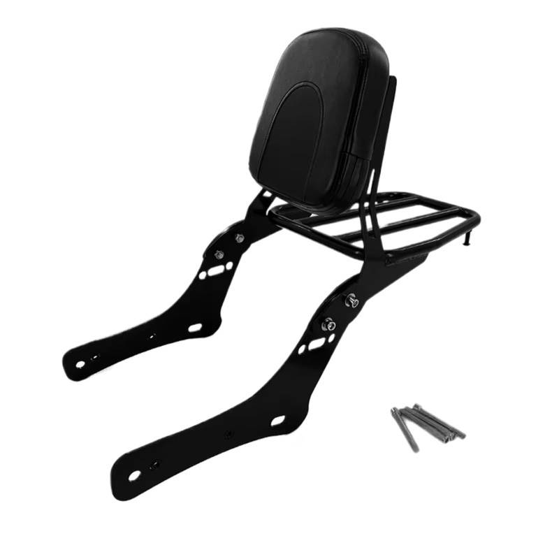 Gepäckträger Hinten Für Kawasaki Für Vulcan S 650 VN650 EN650 2015-2023 Motorrad Motor Crash Bar Verkleidung Stoßstange Hinten Gepäckträger Mit Rückenlehnen Gepäckträger(Rear Luggage Rack) von KIFWGIH