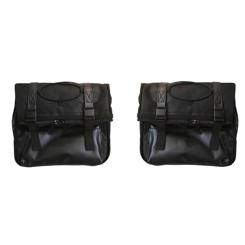 Gepäckträger Hinten Motorrad Hecktasche Reisegepäck Seitentaschen Rack Kofferraum Rücksitztasche Mit Schultergurten Rucksack Für Brixton Für Crossfire 500 GK500 Gepäckträger(Black Left and Right) von KIFWGIH