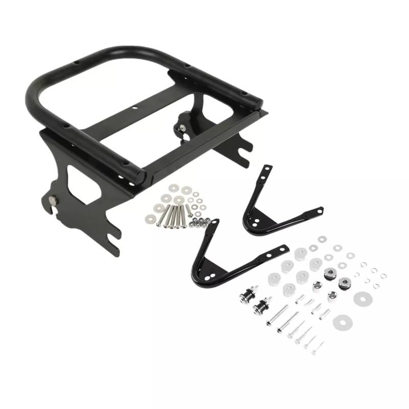 Gepäckträger Hinten Motorrad-Zwei-Up-Gepäckträger-Docking-Hardware-Kit Für Tour Für Pak Für Touring Für Electra Für Street Glide Für Road King Für FLTR Für FLHX 97–08 Gepäckträger(B) von KIFWGIH