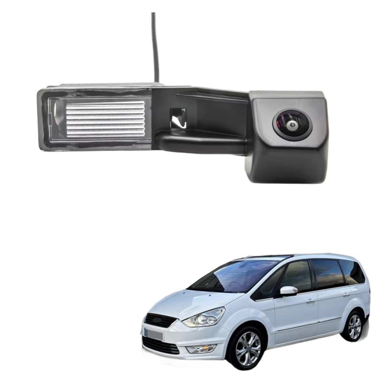 Nachtsicht Rückfahrkamera CCD HD AHD Fisheye Rückansicht Kamera Auto Reverse Backup-Monitor Parkplatz Cam Nachtsicht Für Ford Für Galaxy MK3 MK4 2006-2019 Rückfahrkamera Kabellos(C135 AHD 720P) von KIFWGIH