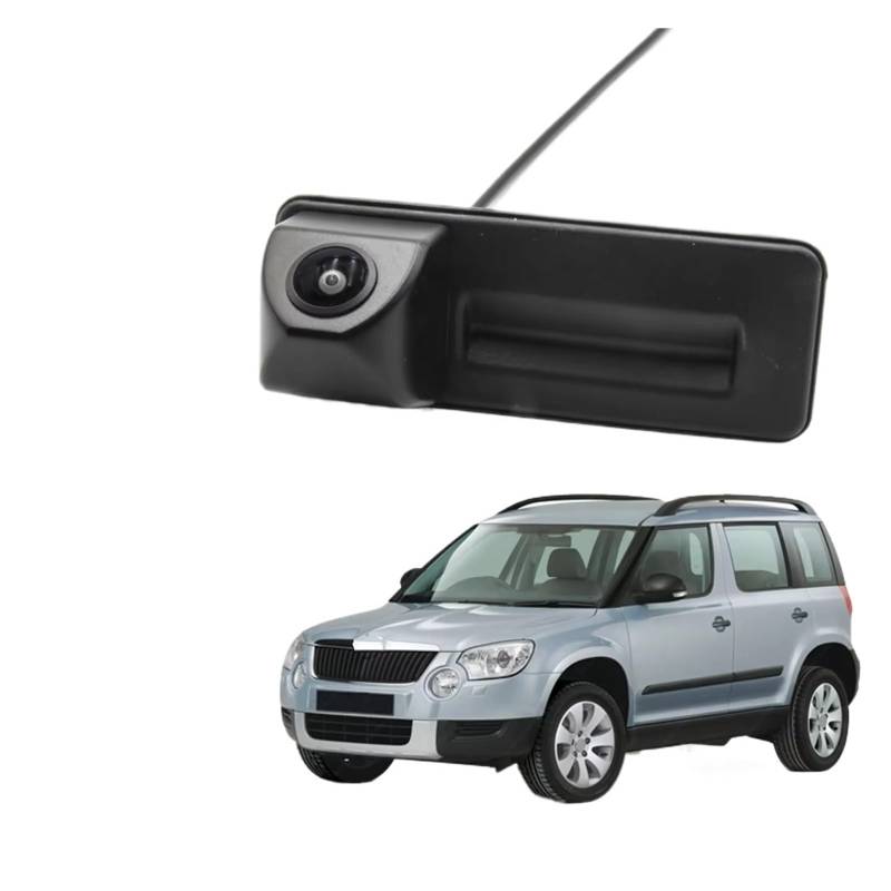 Nachtsicht Rückfahrkamera CCD HD AHD Fisheye Rückansicht Kamera Auto Stamm Griff Kamera Reverse Parkplatz Monitor Für Skoda Für Yeti 2009 2010 2011 2012 2013 Rückfahrkamera Kabellos(A120 CVBS 680x480) von KIFWGIH