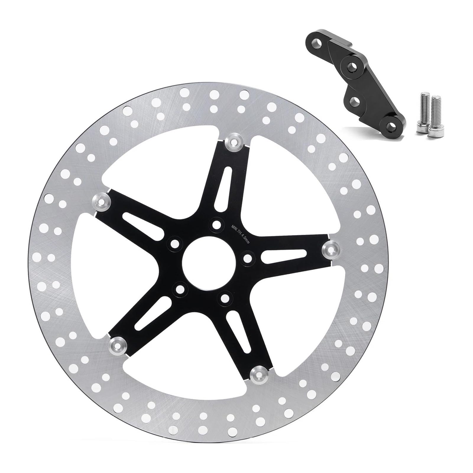 Scheibenbremse 13 "14" 15 "Für Sportster XL1200X XL883N Für Eisen XL1200CX XL1200V XL1200C 14 15 16 17 18 19 20 21 22 23 Vordere Bremsscheibe Rotor Halterung Motorrad Bremsscheiben(15 inch) von KIFWGIH