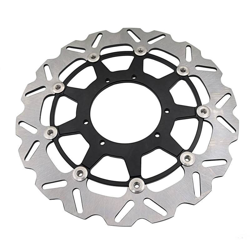 Scheibenbremse Für CR 125 R Für CRF 250 450R Für CRF 250X 450X Für Supermoto Für Dirt Pit Bike Racing Motorrad 320 MM Schwimmende Bremsscheibe Rotor Platte Motorrad Bremsscheiben(Schwarz) von KIFWGIH