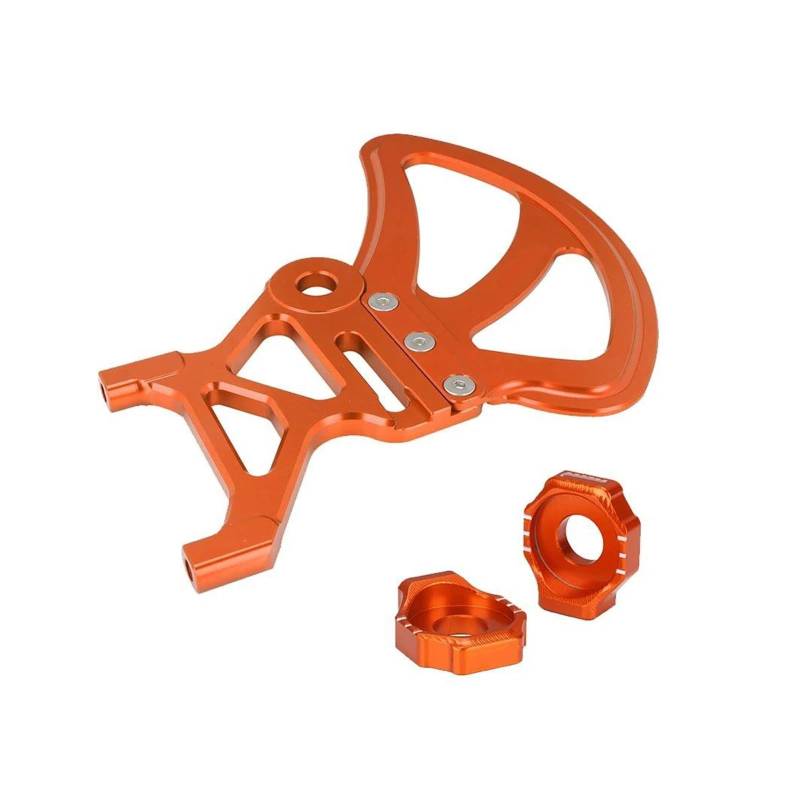 Scheibenbremse Für Sur-Ron Für Licht Für Bee SX Für Segway X160 X260 Motorrad CNC Hinterradbremsscheibe Rotorschutz Schutz Kettenspanner Achsblock Motorrad Bremsscheiben(SET Orange) von KIFWGIH