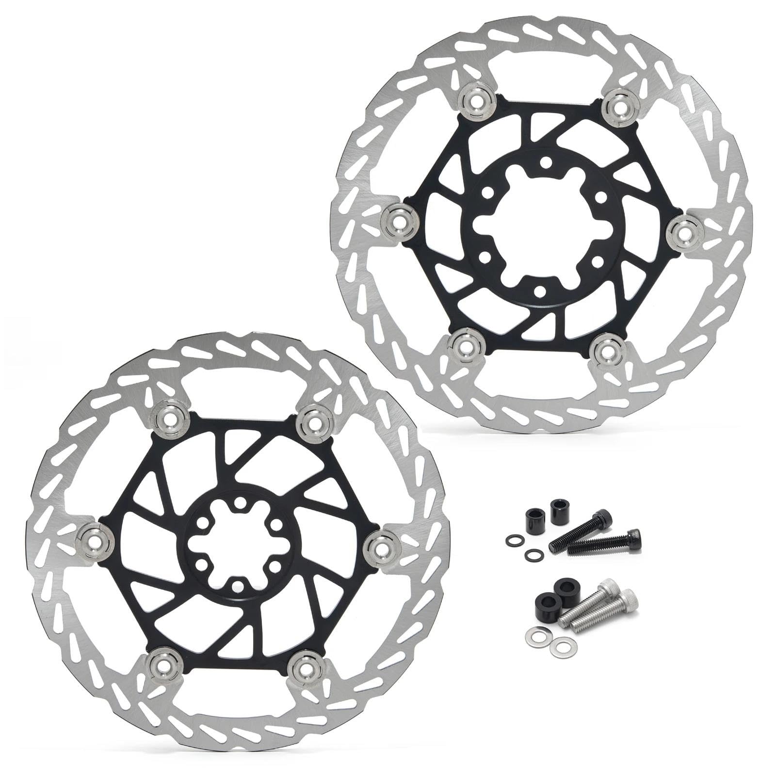 Scheibenbremse Für Talaria Für Sting Für Elektro Für Dirt Für Fahrrad Für RST Oversize 220mm / 250mm Vorne Hinten Bremsscheiben Rotoren Scheiben + Adapter Halterung Motorrad Bremsscheiben(220mm all) von KIFWGIH