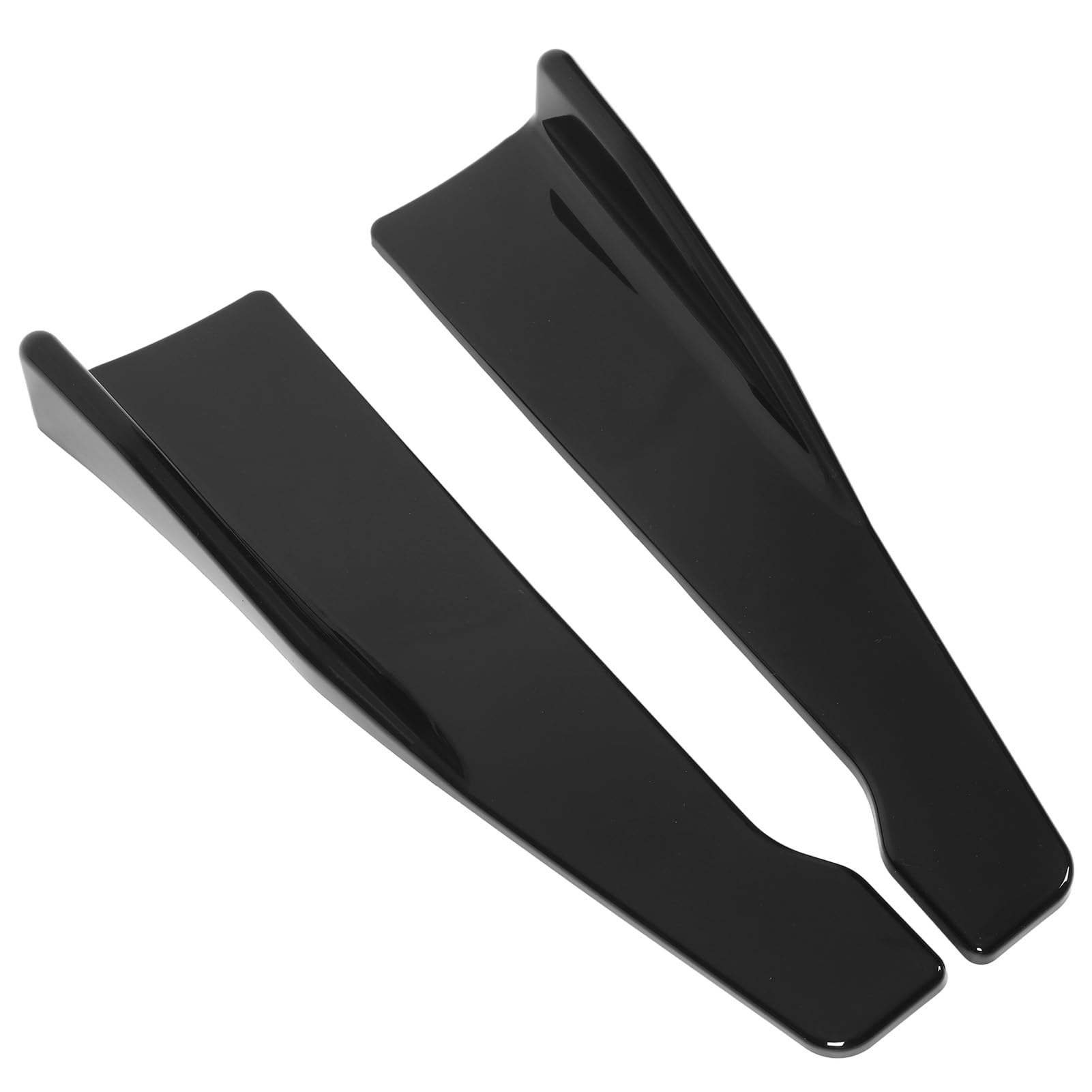 2 PCs Heck Stoßfänger Canard Lip Splitter, Unterer Splitter -Spoiler -Kit für (glänzend schwarz) von KIMISS