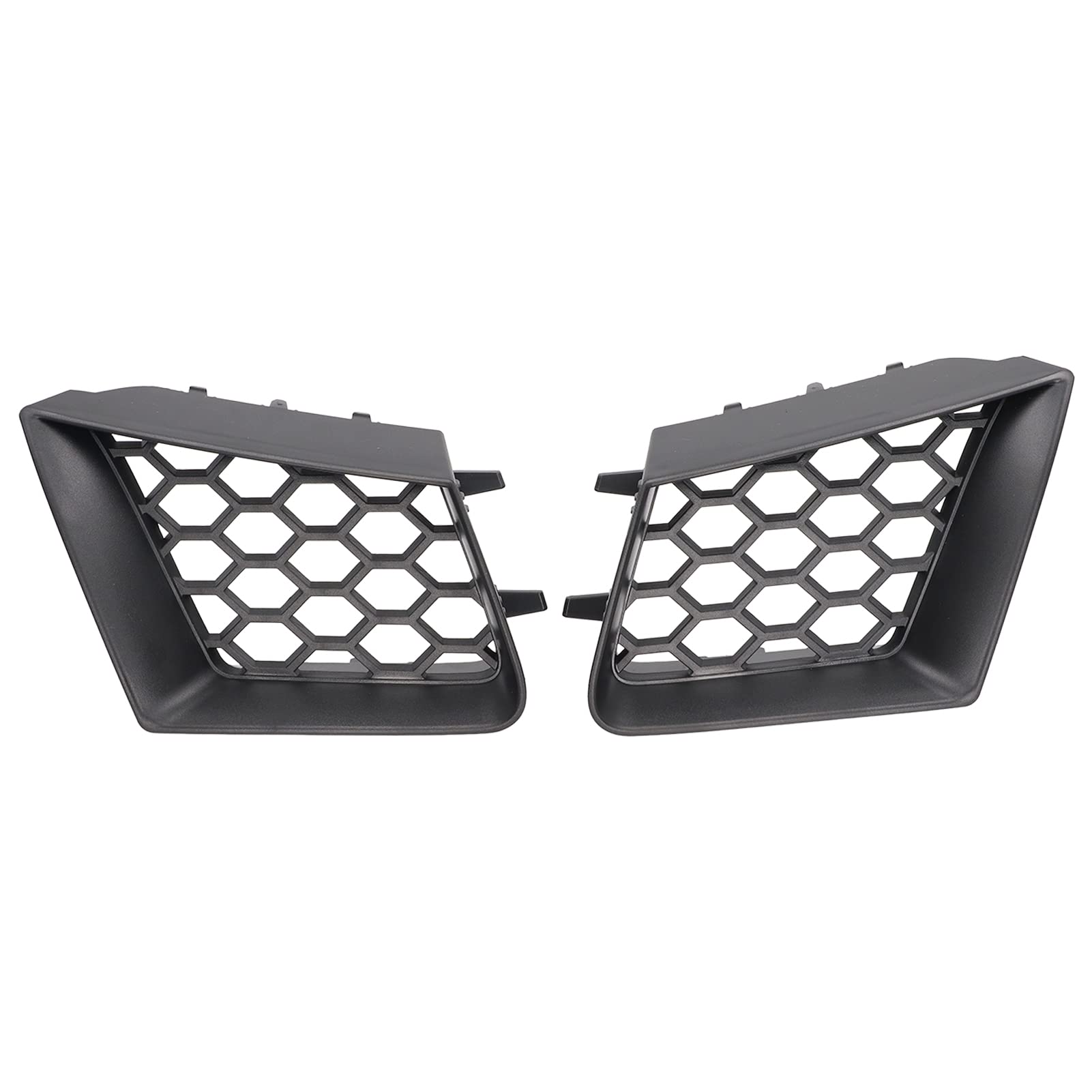 2 Stück Vorderer Oberer Grill, KIMISS Auto Frontstoßstange Oberer Grill Links Rechts Glänzend Schwarz Haubengitter für Cordoba 6L 2002-2009 von KIMISS