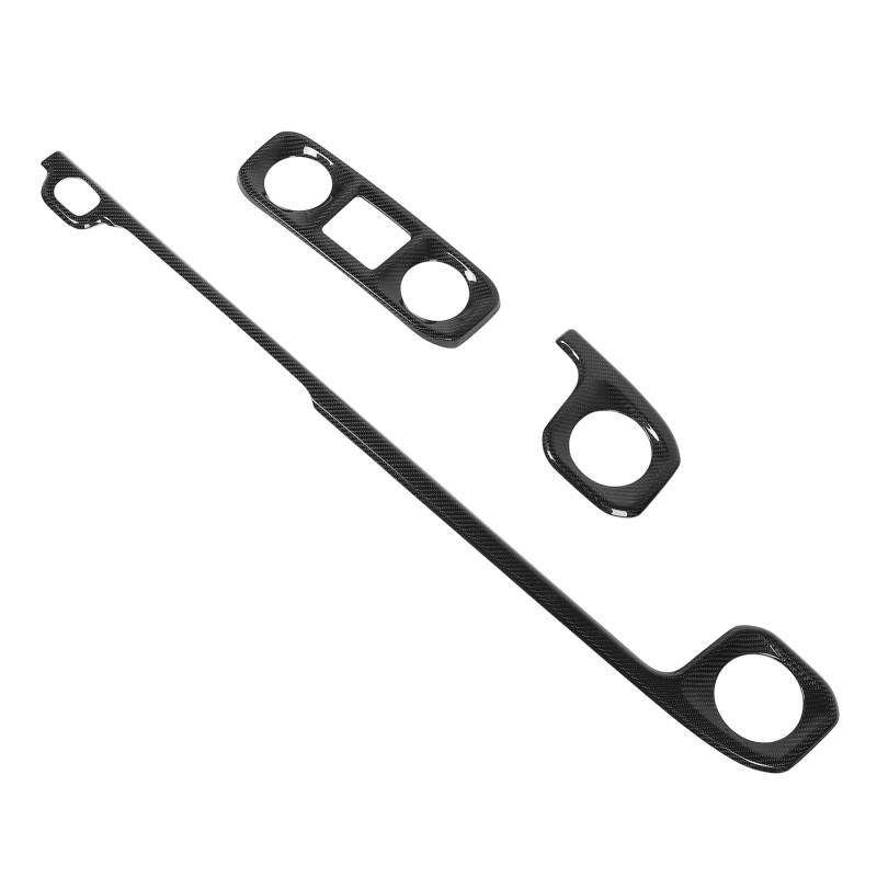 3pcs Schwarzer Carbon -Faser -Instrumententafelabdeckungsverkleidung für G - Klasse W643 W644 2019-2024, Linke Fahrt, Einfache Installation, Feine Verarbeitung, Verleiht Dem von KIMISS