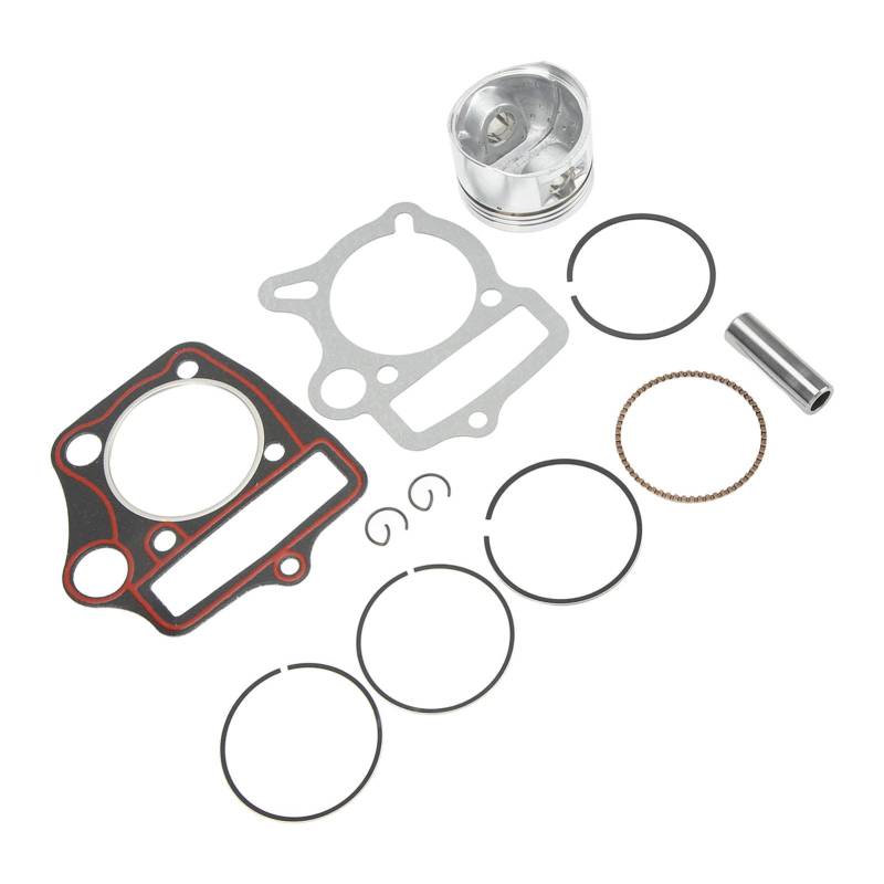 52,4-mm-Kolbenringe, Hochfester Dichtungssatz für 110-ccm-Metallring-Wiederaufbau, 125-ccm-Motor, ATV, Dirt Pit Bike, Go-Kart-Kit von KIMISS